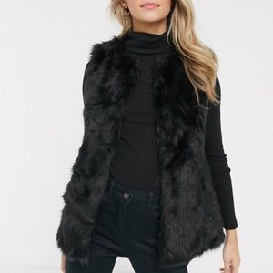BCBGeneration - Black Faux Fur Vest